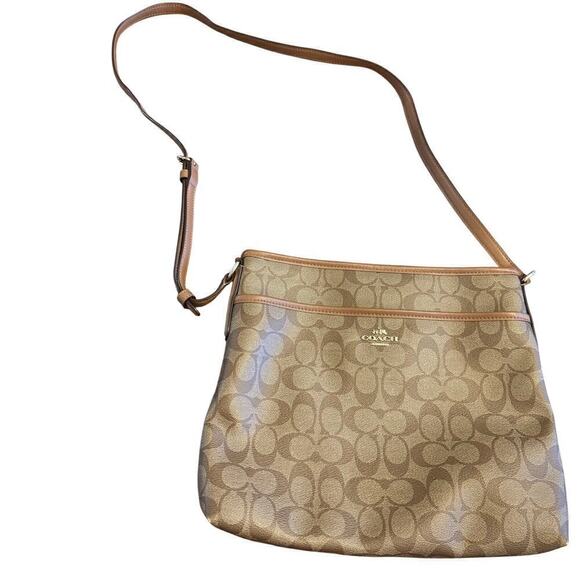 Coach Handbags - Coach Women's Leather Logo Crossbody Bag